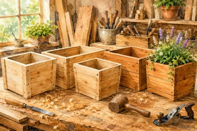 wooden-planter-boxes