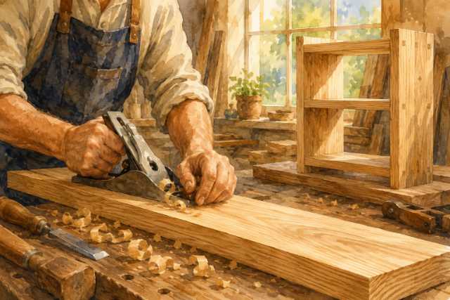woodworking-lumber-planing
